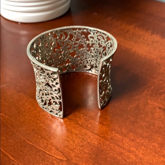 Lia Sophia metallic silver cuff bracelet - Picture 3 of 4